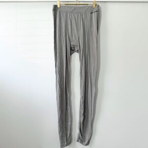 Houdini Men L Desoli Light Tights Merino Wool Base Layer Ski Tights Light Grey